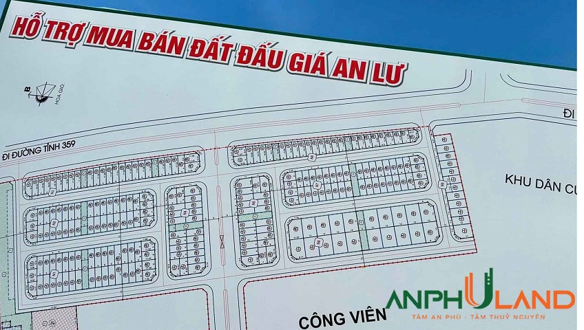 Đấu giá 125 lô tại phường An Lư dãy bên công viên chuẩn bị đấu ngày 26/5/2025