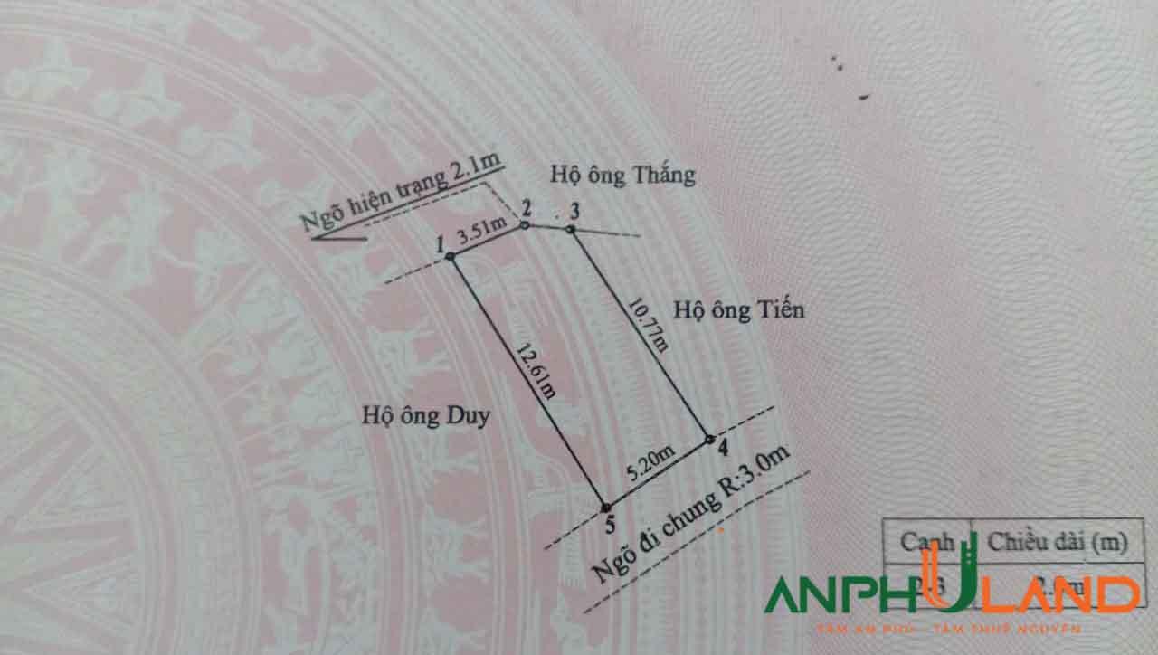 Cần bán lô đất siêu đẹp tại TDP Đường Đá, Phường Hoa Động, TP Thủy Nguyên, Hải Phòng