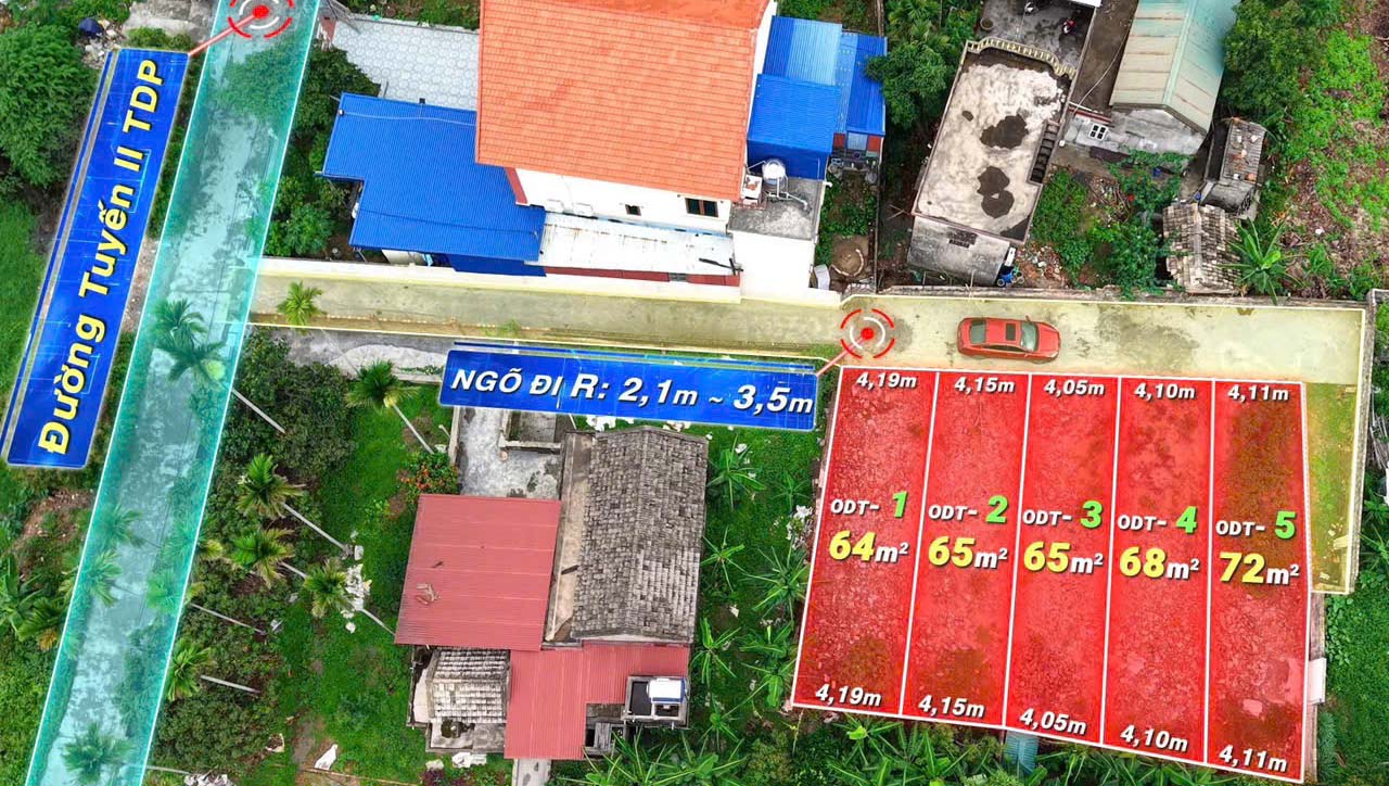 Chào bán 05 lô đất phường Hoàng Lâm ( xã Lâm Động), TP Thuỷ Nguyên, Hải Phòng