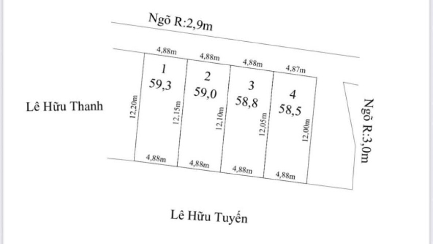 Bán lô F0 phường Dương Quan sát TĐC Áp Tràn - Khu B, TP Thuỷ Nguyên, Hải Phòng 