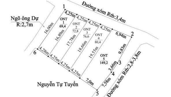 Cần bán lô đất tại xã Ninh Sơn ( xã Phù Ninh ), TP Thủy Nguyên, Hải Phòng