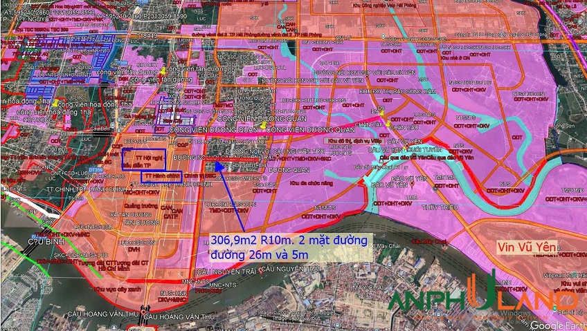 Chính chủ bán lô đất 2 mặt tiền Trung tâm Hành chính mới Thuỷ Nguyên, Hải Phòng