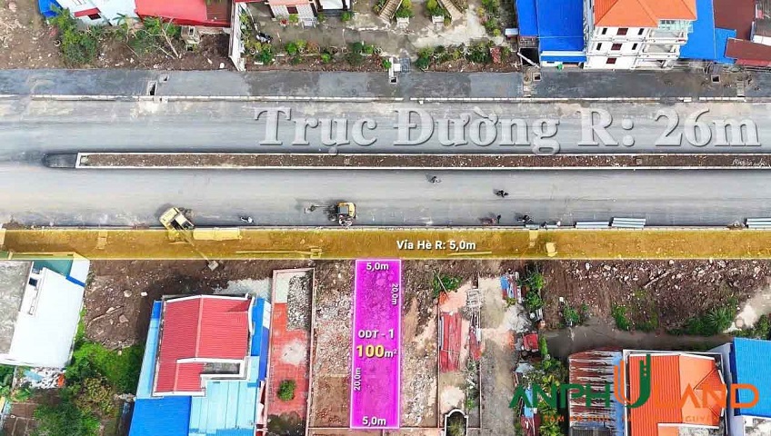 Chào bán lô đất 100m2, trung tâm hành chính mới Phường Dương Quan, TP Thủy Nguyên