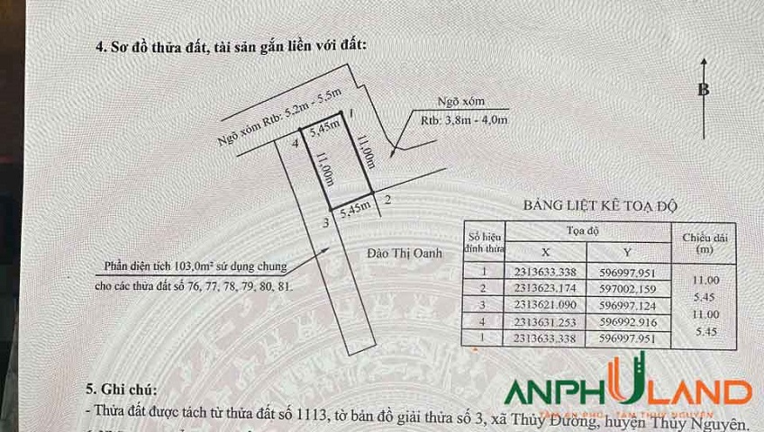 Cần bán lô góc 3 mặt thoáng quá đẹp tại phường Thuỷ Đường, TP Thủy Nguyên, Hải Phòng