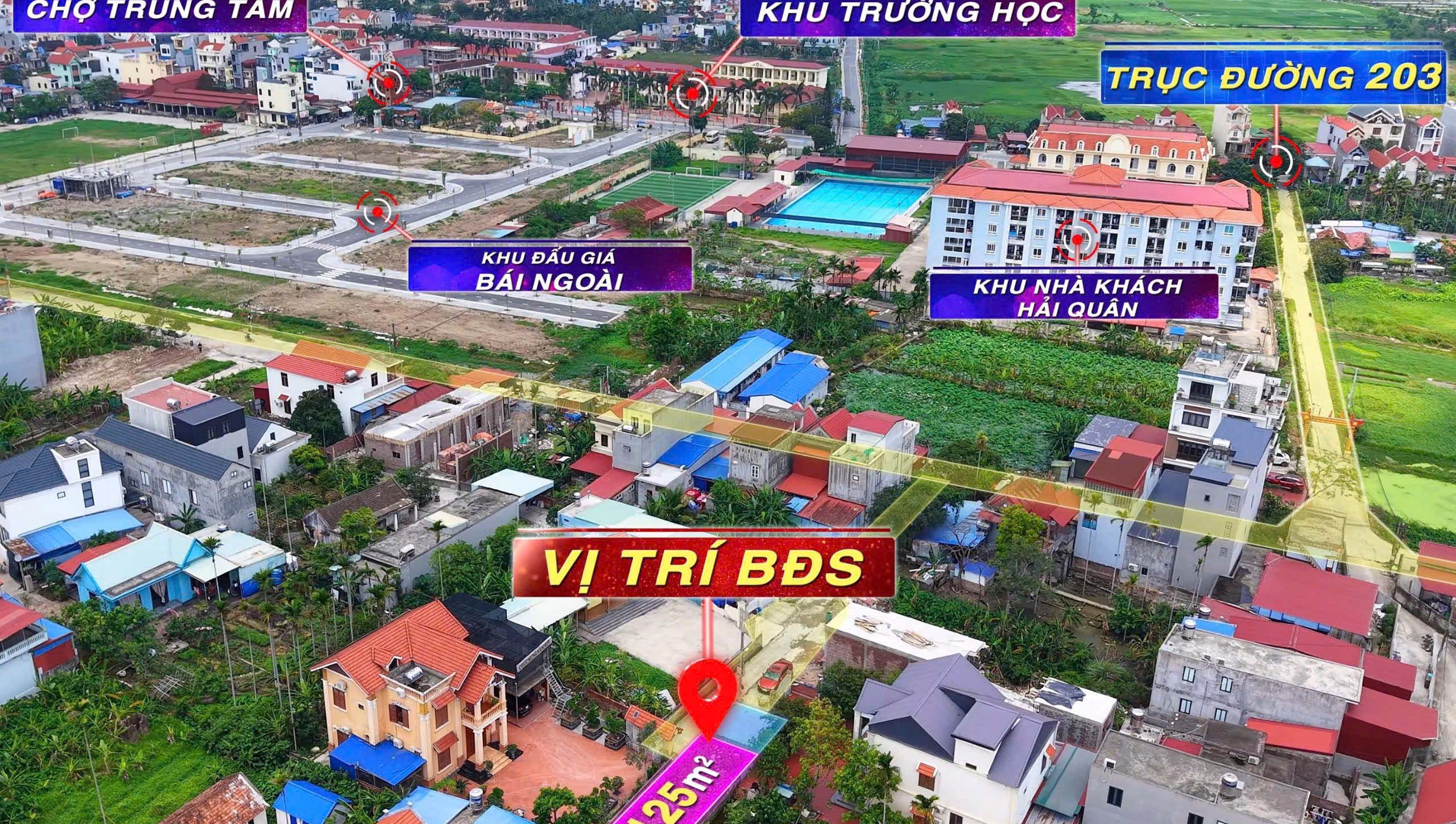 Bán lô đất 125m2 tại TDP Lâu Trại, Phường Hoa Động, TP Thuỷ Nguyên,  Hải Phòng