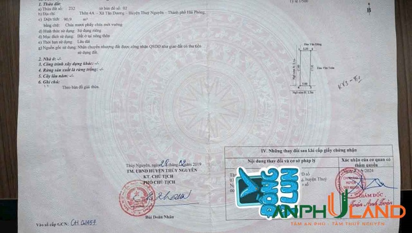 Chính chủ chào bán căn nhà 2 tầng, Phường Dương Quan, TP Thủy Nguyên, Hải Phòng