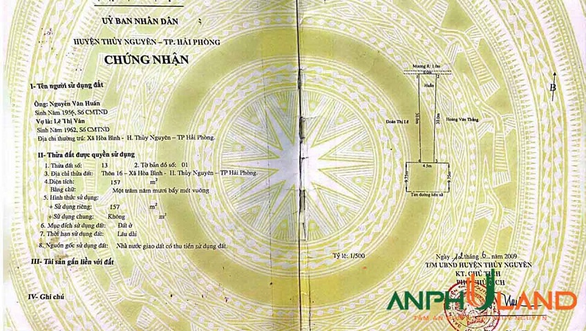 Cần bán nhà 157 m2 tại Phường Hòa Bình, TP Thủy Nguyên, Hải Phòng