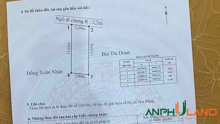 Chính chủ có việc cần thanh khoản nhanh 1 lô  tại TDP Giữa, Phường Hoa Động, TP Thủy Nguyên