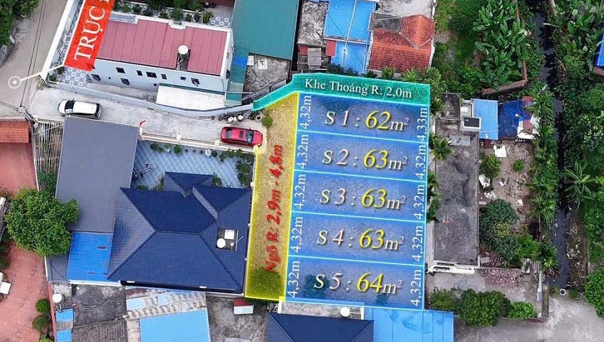 Bán lô đất 63m phường Hoà Bình, TP Thuỷ Nguyên, Hải Phòng