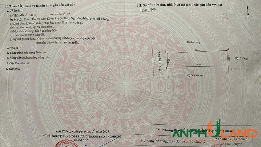 Siêu phẩm đất trục TDP Đền, phường Thiên Hương (Lâm Động), TP Hải Phòng