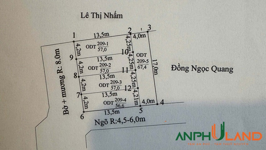 Chính chủ bán 4 lô đất tại  TDP Đông Nam, phường Thủy Nguyên (Dương Quan), TP Hải Phòng