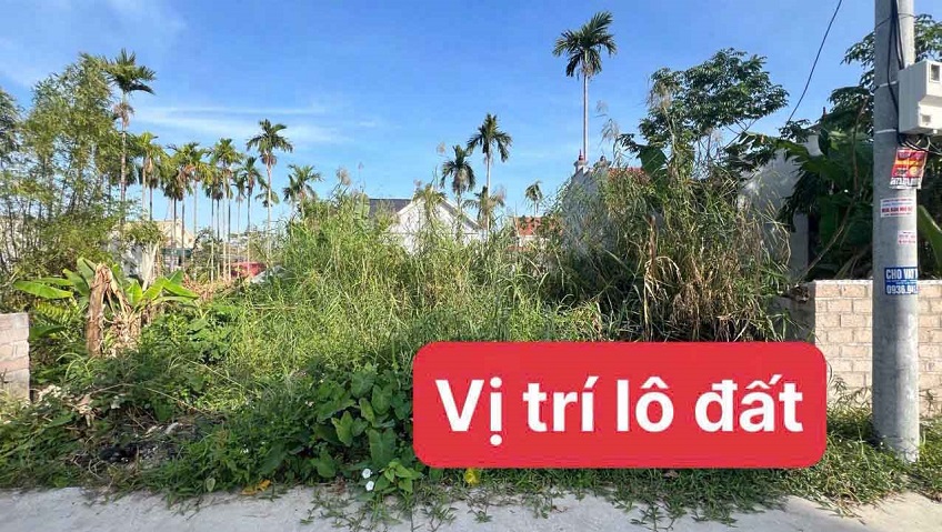 Bán lô cặp đất tại TDP Đền, Phường Thiên Hương ( xã Lâm Động), TP Hải Phòng