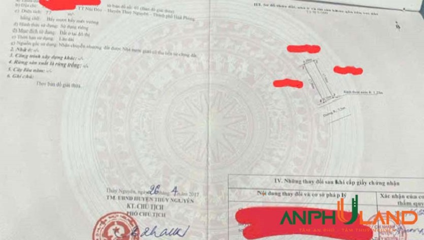 Bán căn nhà 77m2 tại phường Thuỷ Nguyên (Núi Đèo), TP Hải Phòng