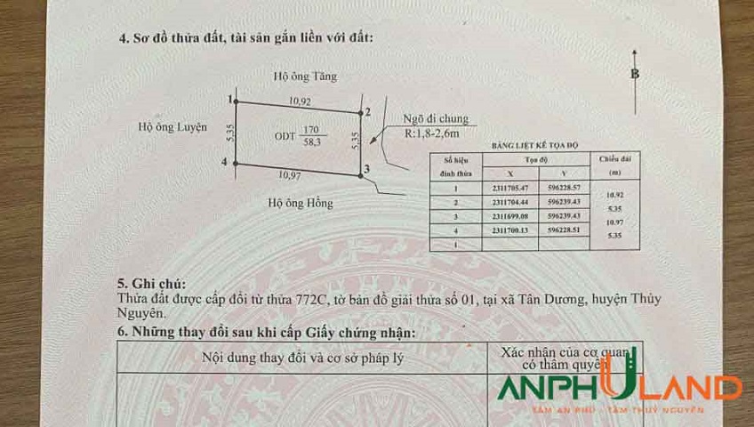 Còn sót lại duy nhất một lô đất tại phường Thủy Nguyên ( xã Tân Dương), TP Hải Phòng