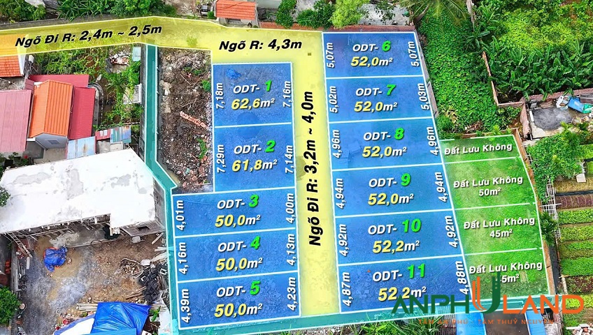 Chính thức mở bán 11 lô đất đẹp tại Phường Thủy Nguyên (xã Thủy Đường), TP Hải Phòng