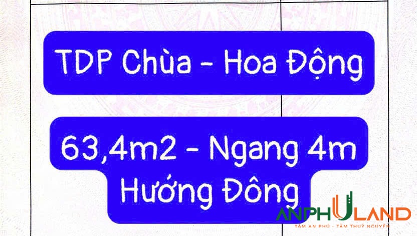 Cần bán lô đất hàng hiếm, phường Thủy Nguyên ( xã Hoa Động), TP Hải Phòng