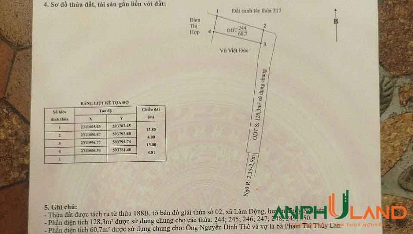Cần bán lô đất hàng hiếm siêu đẹp tại Phường Thiên Hương ( xã Lâm Động), TP Hải Phòng