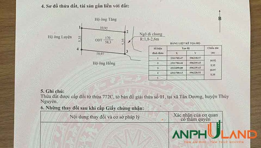 Cần bán duy nhất một lô còn sót lại tại phường Thủy Nguyên, TP Hải Phòng