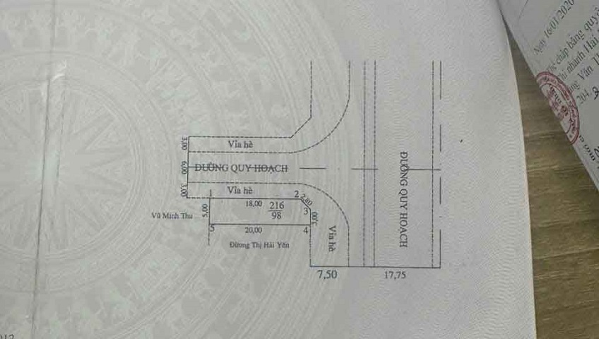 Bán 2 lô liên nhau 100m2 tại CC Huê, Phường Thủy Nguyên ( xã Hoa Động), TP Hải Phòng