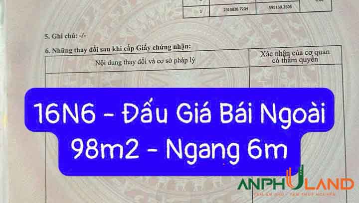 Cần bán lô đất TDP Bái Ngoài, Phường Thủy Nguyên ( xã Hoa Động), TP Hải Phòng