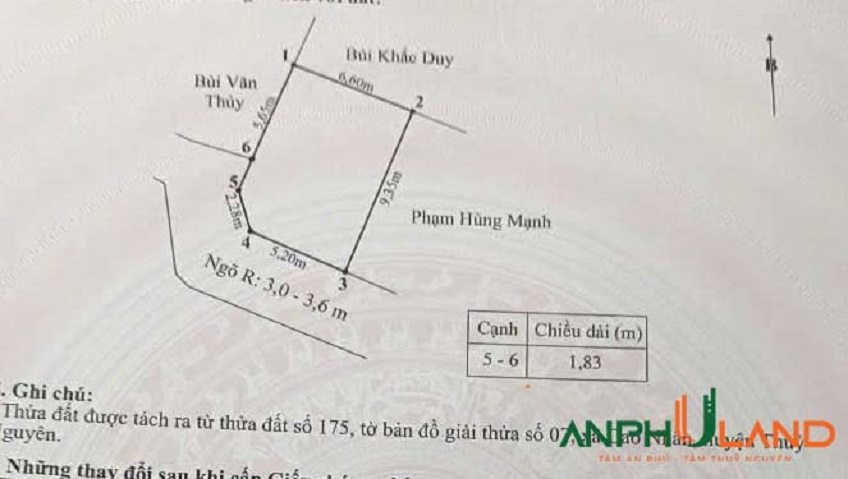 Bán lô góc đẹp phường Lưu Kiếm (xã Cao Nhân), TP Hải Phòng