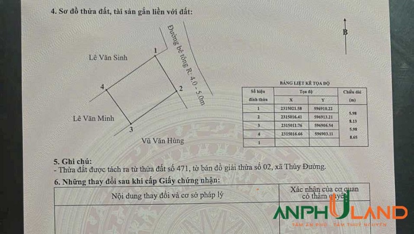 Cần bán lô đất đẹp tại TDP Mánh, Phường Thủy Nguyên ( xã Thủy Đường), TP Hải Phòng