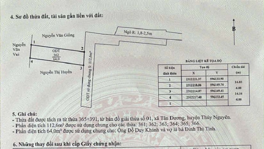 Bán lô đất rẻ đẹp phường Thuỷ Nguyên (xã Dương Quan), TP Hải Phòng