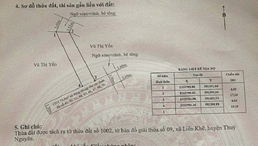Bán lô đất hơn 300 triệu phường Lưu Kiếm (xã Liên Khê), TP Hải Phòng