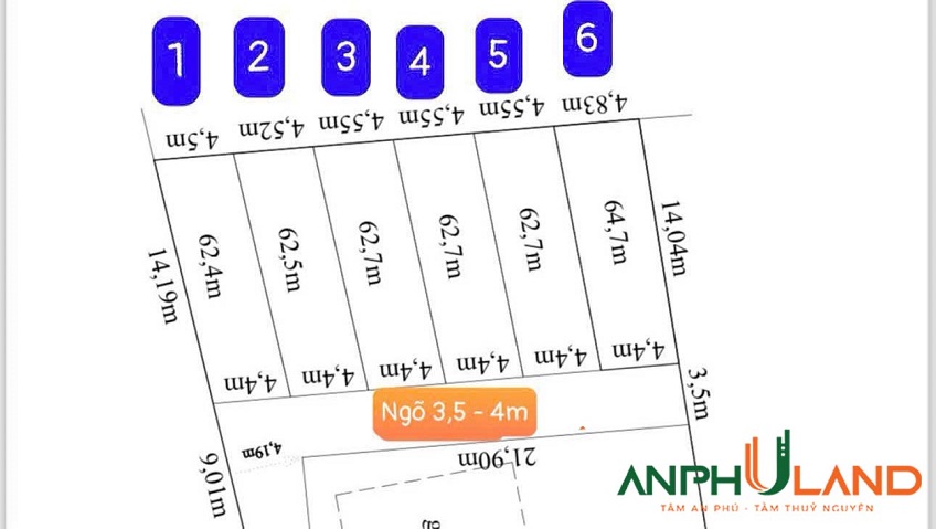 Bán 6 lô F0 ngay cạnh Hoang Huy New City, phường Thuỷ Nguyên (xã Dương Quan), TP Hải Phòng