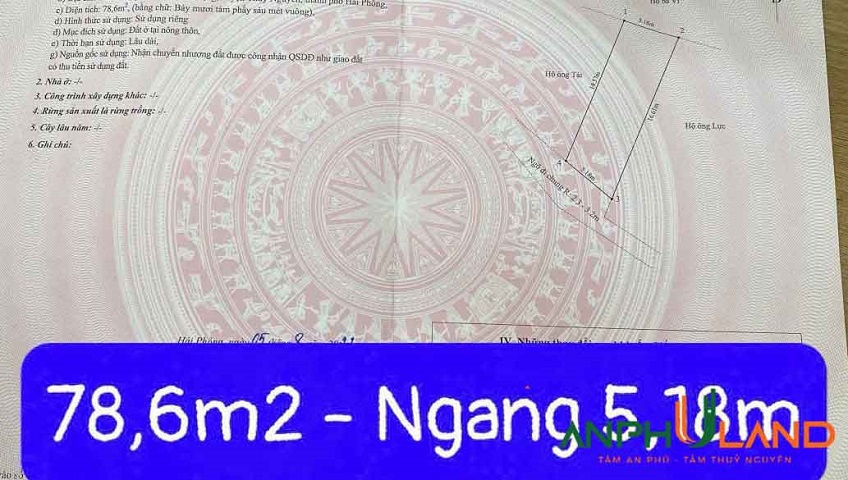 Cần bán nhanh lô đất TDP Đồng Quán, Phường Thủy Nguyên ( xã Hoa Động), TP Hải Phòng