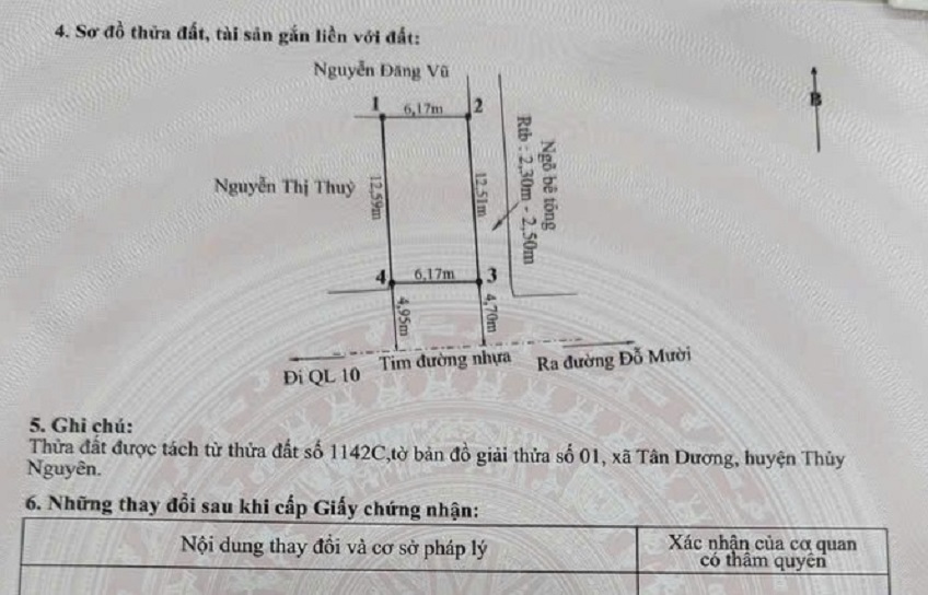 Bán siêu phẩm đẹp không tì vết phường Thuỷ Nguyên (xã Tân Dương), TP Hải Phòng