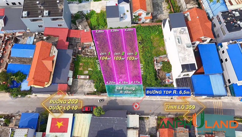 Bán 3 lô đất F0 mặt đường trải nhựa tại Đồng Giá, phường Thiên Hương, TP Hải Phòng