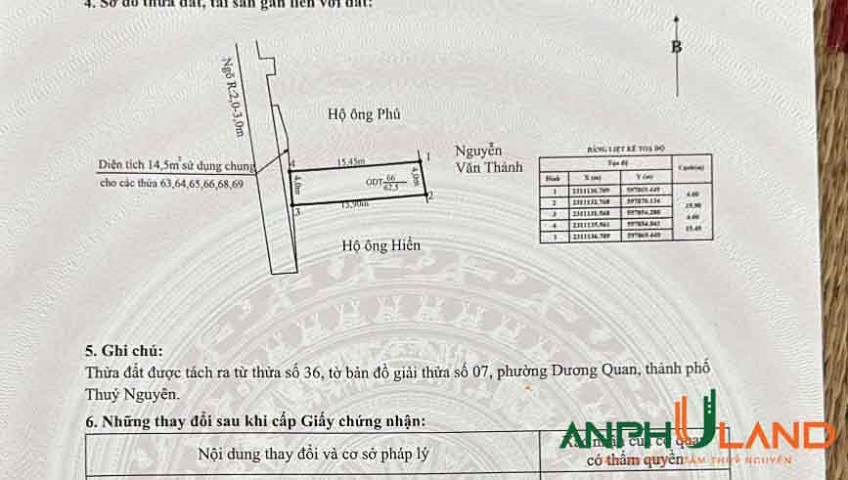 Chuyển nhượng lô đất đẹp tại Phường Thủy Nguyên ( xã Dương Quan), TP Hải Phòng