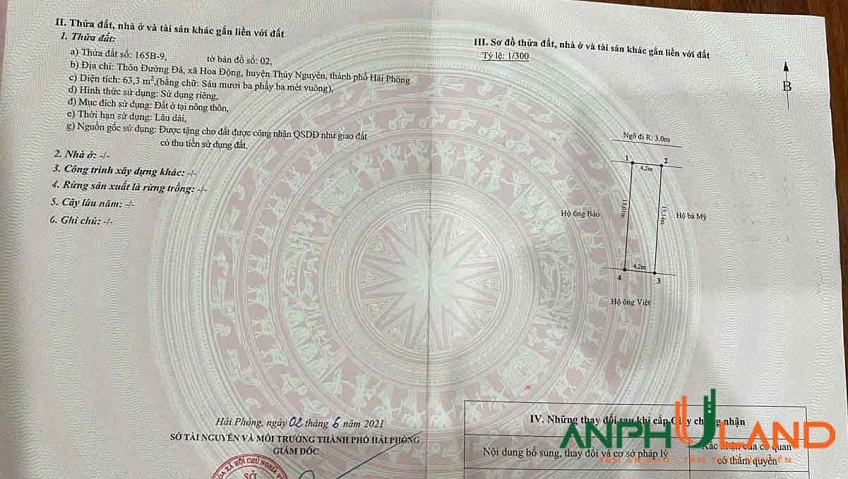 Chính chủ cần bán lô đất tiềm năng tại TDP Đường Đá, Phường Thủy Nguyên ( xã Hoa Động)