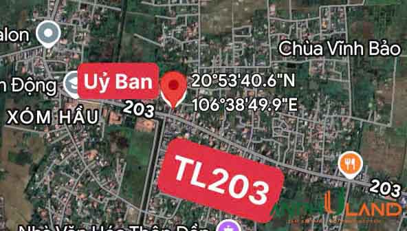 Chính chủ gửi bán một lô đất  Phường Thiên Hương ( xã Lâm Động), TP Hải Phòng