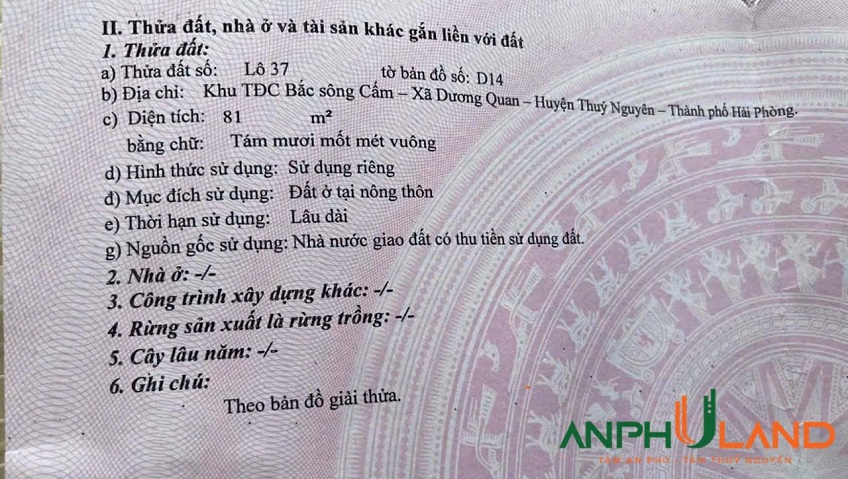 Siêu phẩm đất trung tâm phường Thuỷ Nguyên, TP Hải Phòng