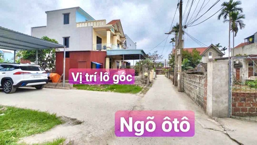 Cần bán lô góc đường thông tại Phường Thủy Nguyên ( xã Hoa Động), TP Hải Phòng