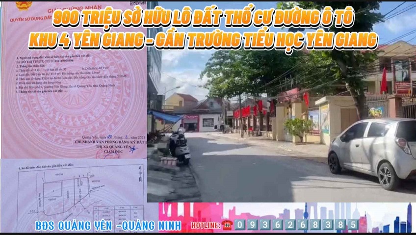 Cần bán đất nền dành riêng cho khách ở tại Yên Giang, Phường Quảng Yên, tỉnh Quảng Ninh