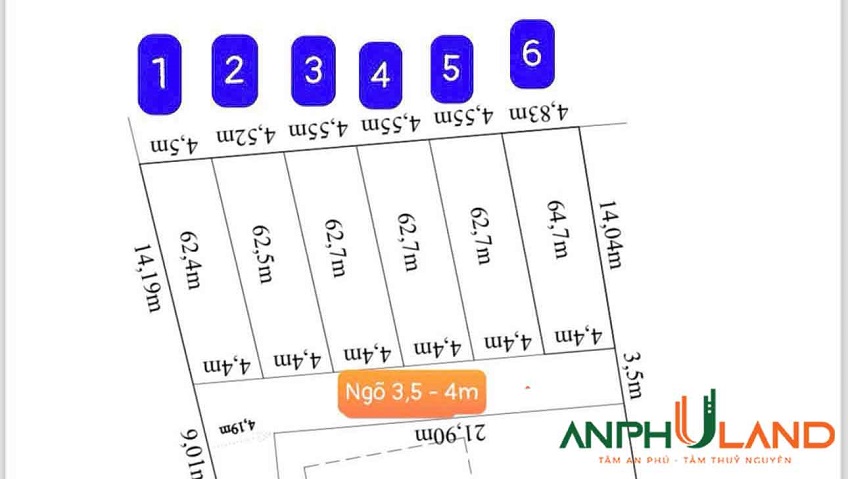 Cần bán 6 lô F0 đất phường Thủy Nguyên (xã Dương Quan), TP Hải Phòng