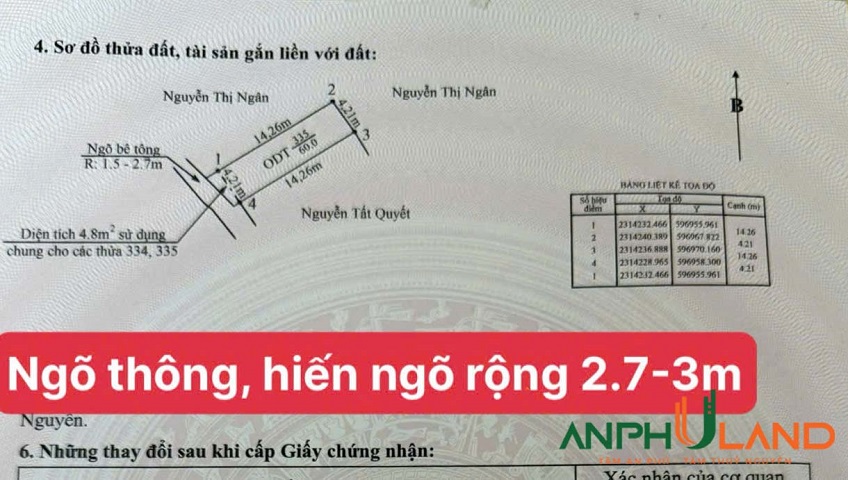 Cần bán 1 lô TDP Bấc 2, phường Thuỷ Nguyên (Thuỷ Đường), TP Hải Phòng