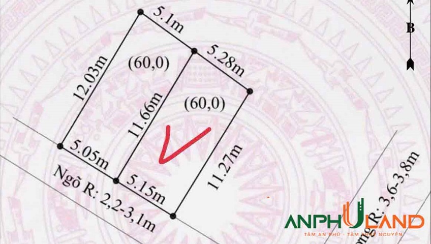 Chào bán duy nhất 1 lô tại Phường Hòa Binh ( xã Hoa Bình), TP Hải Phòng