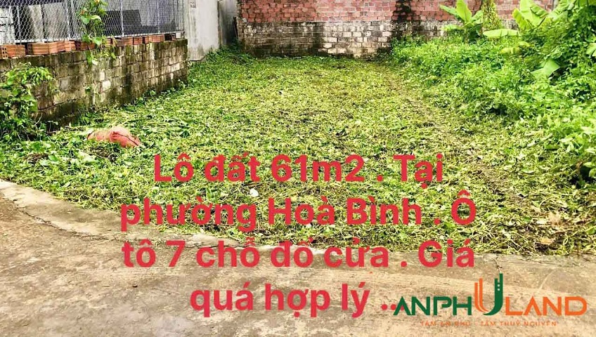 Cần bán một lô đất giá cả hợp lý tại Phường Hòa Bình, TP Hải Phòng
