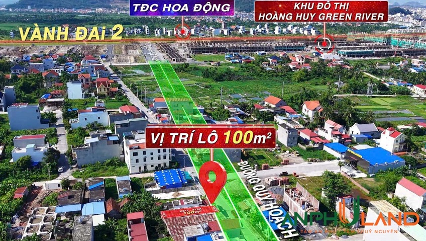 Bán lô đất đẹp 100m2 phường Thuỷ Nguyên (Hoa Động), TP Hải Phòng