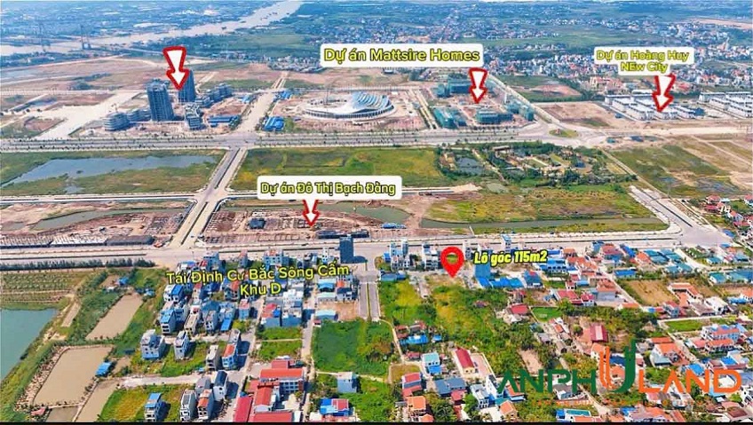 Chào bán lô góc, khu D Bắc Sông Cấm giai đoạn 1, Phường Thủy Nguyên, TP Hải Phòng