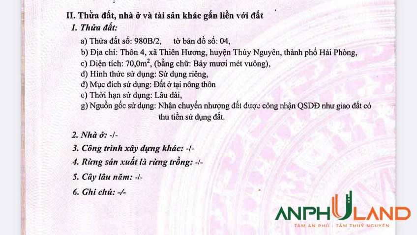 Chính chủ gửi bán lô đất 70m2 siêu đẹp mặt đường trải nhựa phường Thiên Hương