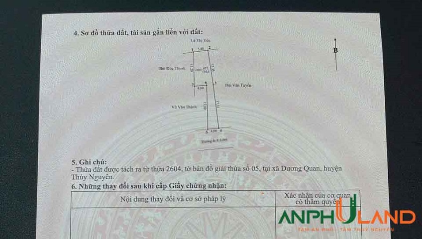 E chào bán nhanh 1 lô đất đẹp phường Thủy Nguyên, TP Hải Phòng