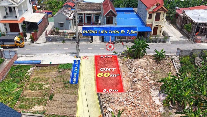 Bán một lô góc hai mặt tiền thuộc phường Lê Ích Mộc ( xã Cao Nhân), TP Hải Phòng