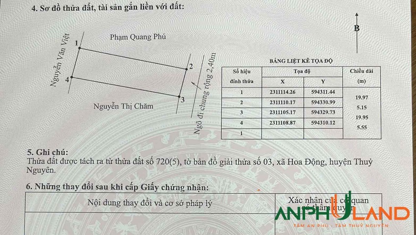 Cần bán lô đất đẹp tại Phường Thủy Nguyên ( xã Hoa Động), Thành Phố Hải Phòng