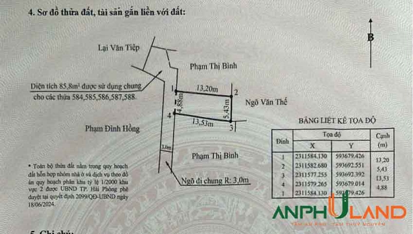 Cần bán lô đất hàng đẹp tại TDP Đông, Phường Thiên Hương, Thành Phố Hải Phòng