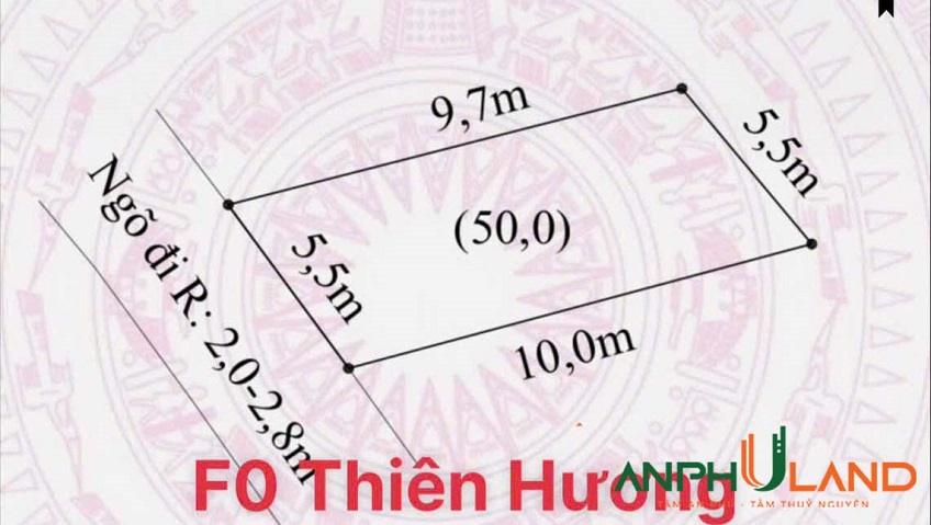 Chào bán 1 lô F0 phường Thiên Hương, TP Hải Phòng